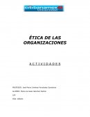 ÉTICA DE LAS ORGANIZACIONES