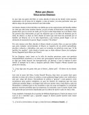 Matar por dinero Etica en las finanzas