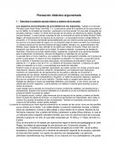 Planeación didáctica argumentada