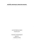 Reseña Sentencia Renacer Negro