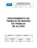 PROCEDIMIENTO DE TRABAJO DE SEGURO EN TRABAJO DE ALTURA