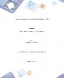 INFORME PLANEACIÓN DE LA PRODUCCIÓN