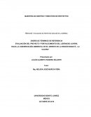 EVALUACIÓN DEL PROYECTO “FORTALECIMIENTO DEL LIDERAZGO JUVENIL HACIA LA CONSERVACIÓN AMBIENTAL EN EL ORIENTE DE LA REGIÓN BOGOTÁ - LA CALERA”