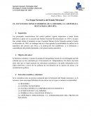 LA ETAPA FORMATIVA DEL ESTADO MEXICANO