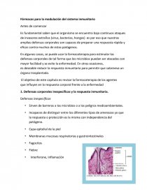 Fármacos para la modulación del sistema inmunitario. Página 1