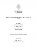 PORTAFOLIO DE INVERSIÓN CON BASE EN LA GESTIÓN DE RIESGO