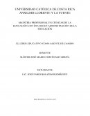 EL LÍDER EDUCATIVO COMO AGENTE DE CAMBIO