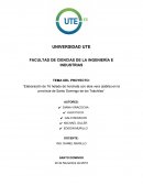 TEMA DEL PROYECTO: “Elaboración de Té helado de horchata con aloe vera (sábila) en la provincia de Santo Domingo de los Tsáchilas”