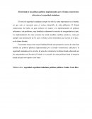 Efectividad de las políticas públicas implementadas por el Estado costarricense referentes a la seguridad ciudadana