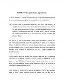 Recuperando experiencias