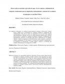 Observación en saciedad y privación de agua. Uso de registros y delimitación de categorías conductuales para la adquisición