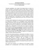 COMENTARIO DE OPINION “La vida tras cruzar el umbral de la muerte es un enigma”