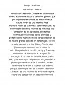 Ensayo Maravilloso Desastre