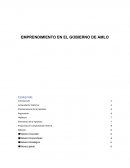 Ensayo: emprendimiento en el gobierno de AMLO