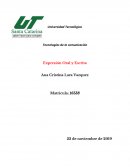 Tecnologías de la comunicación. Expresión Oral y Escrita