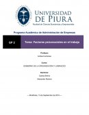 Trabajo de factores psicosociales