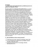 Actualidad ¿Cuáles fueron las transformaciones y problemas que tuvo el gobierno de Sebastián Piñera?