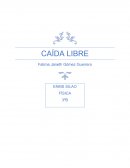 FÓRMULAS PARA CAIDA LIBRE