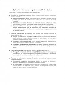 Exploración de los procesos cognitivos: metodología y técnicas. Página 1