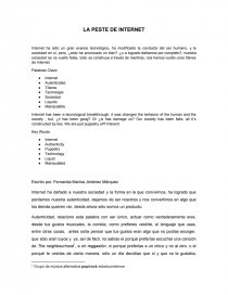 LA PESTE DE INTERNET. Página 1