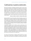 Nuestra propia extinción