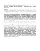 Los fundamentos de la psicología organizacional