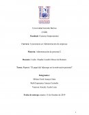 Tarea: Reporte “El papel del liderazgo en la motivación personal”