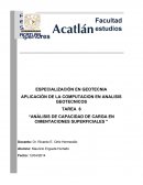 Análisis de capacidad de carga en cimentaciones superficiales