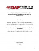 MARKETING RELACIONAL Y FIDELIZACIÓN DE LOS CLIENTES EN LA EMPRESA TELEFONICA, DISTRITO DE AYACUCHO - HUAMANGA 2018