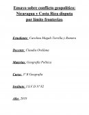 Conflicto geopolitico: Nicaragua y Costa Rica disputa por límite fronterizo