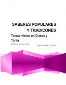 Saberes Populares Y Tradiciones