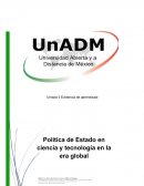 Política de Estado en ciencia y tecnología en la era global