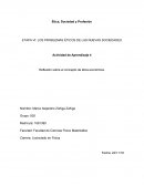 ETAPA VI: LOS PROBLEMAS ÉTICOS DE LAS NUEVAS SOCIEDADES