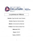 La pobreza en México. La pobreza en la juventud mexicana