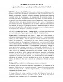 Enseñanza y Aprendizaje de la Educación Física 1º A; B y C