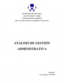 Análisis de gestión administrativa