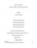 Proyecto de Investigación Gestión de la Calidad en la Administración de Mercados