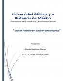 Gestión Financiera vs Gestión administrativa