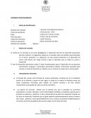 INFORME PSICOPEDAGÓGICO