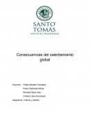 Consecuencias del calentamiento global
