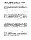 ASPECTOS DEL DOCENTE EN DERECHO RELATIVOS A LA HONRADEZ, PROBIDAD Y BUENA FE