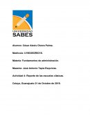 Reporte de las 6 escuelas clásicas de la administración