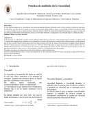 Práctica de medición de la viscosidad