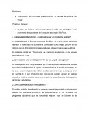 Disminución de matrículas académicas en la escuela secundaria Rio Pinos