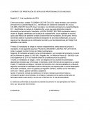 FORMATO CONTRATO PRESTACIÓN DE SERVICIOS PROFESIONALES DE ABOGADO