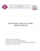 Reporte de practica TEQUILERA “LA SIERRA” (EMPRESA TEQUILERA)