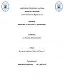 Ensayo detrás del pizarron