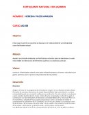 Fertilizante natural con aserrín