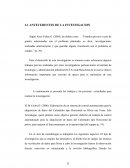 Antecedentes de la investigacion