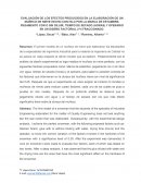 EVALUACIÓN DE LOS EFECTOS PRODUCIDOS EN LA ELABORACIÓN DE UN MUÑECO DE NIEVE HECHO CON HILO